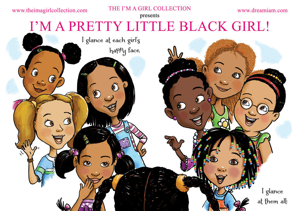 I'M A PRETTY LITTLE BLACK GIRL! Autographed Book & Artwork Post Card ...